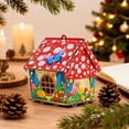 thumbnail image 3 of Christmas Pearl And Art Diy Ornament Art Set - Handmade Wooden Pendant Kit For Holiday Decor And Gift Giving, 3 of 7