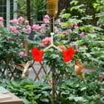 thumbnail image 1 of Floral Hummingbirds Tubos de alimentación y topes kit de alimentación de colibríes a prueba de fuga para alimentador de aves al aire libre decorativo, 1 of 8