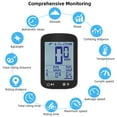 thumbnail image 6 of GPS Bike Computer Wireless Bike Speedometer High Clear Display 5 Star Positioning GPS BeiDou GLONASS Galileo And QZSS Rechargeable Bike Odometer, 6 of 6