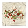 thumbnail image 1 of Christmas Bandana, Flower Reindeer Motif, Unisex Head and Neck Tie, by Ambesonne, 1 of 2