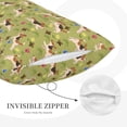 thumbnail image 5 of Daiia Running Beagle Bedding Waterproof Pillow Protector Zippered Queen – Bed Bug Proof Pillow Encasement-16"x24", 5 of 9