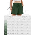 thumbnail image 5 of SHOWMALL Women's Plus Size Athletic Shorts with Pockets, Light Gray 3X Cotton Blend Workout Shorts with Side Slits & Drawstring, 5 of 9