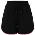 thumbnail image 6 of LEKWK Running Shorts for Women High Waisted Casual Athletic Shorts with Pockets Drawstring Relaxed Fit Workout Bottoms Summer Sporty Gym Outfits, 6 of 8