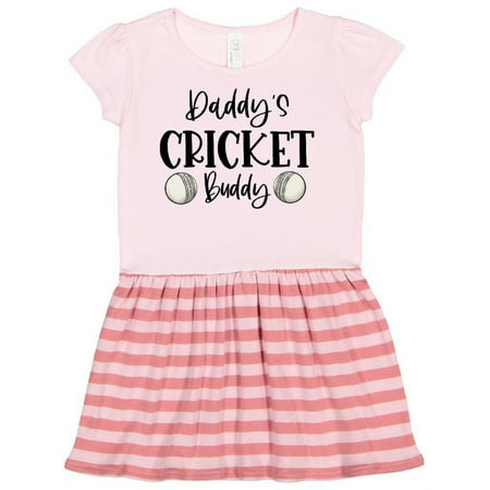

Inktastic Daddy s Cricket Buddy Gift Toddler Girl Dress