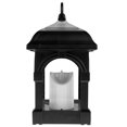 thumbnail image 2 of Farol de vela con luz LED solar impermeable para colgar en el hogar (negro) Lamparas, 2 of 5
