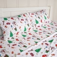 thumbnail image 1 of GOGREEN Juego de Sábanas Navideñas 3 Piezas Tamaño Individual, Bolsillos Profundos 16 Pulgadas, Microfibra de Poliéster Suave con Estampado Festivo, Ideal para Decoración y Regalo, 1 of 8