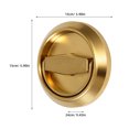 thumbnail image 2 of OULII 1 Set Recessed Door Handles with Golden Stainless Steel for Commercial Use Ideal for Property Owners, 2 of 6