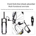 thumbnail image 3 of BLOOKE Heavy-Duty High-Pressure Air Pump with 300psi Gauge - Shock-Absorbing Design for Bike Tires, Forks, Rear Shocks & Versatile Inflation Needs, Durable Construction, Black Finish (JTF360), 3 of 6
