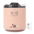 thumbnail image 2 of Essential Oil Diffuser, Noiseless Flame Diffusers With Water Mist, Volcano Modeling, Colorful Lights, Intelligent Timing, Multifunctional Aromatherapy Diffuser For, 2 of 8