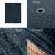 thumbnail image 4 of Double Sided Plain Color Polka Dots Waffles Weave Shower Curtain Waterproof And Mildews Proof Bathroom Covering No Drilling Bathroom Curtain For The, 4 of 7