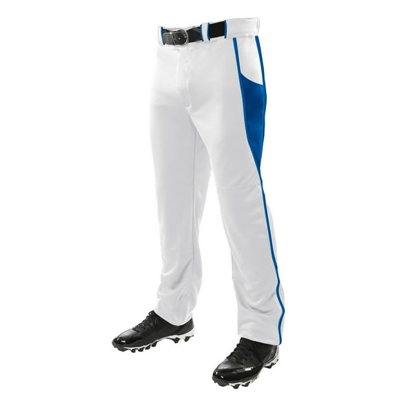 Champro Youth Triple Crown Baseball Pant White Royal Blue LG