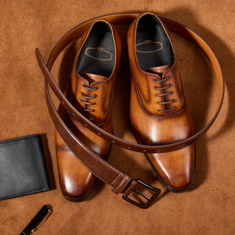Fianmy Men's Belt, Genuine Leather Dress Belts for Men, Handmade Classic  Jeans Belt for Work Business Casual - Walmart.com