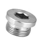 thumbnail image 3 of Cabeza de tapón de tornillo NikouMX Acero al carbono estándar BS hexagonal, 3 of 8