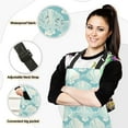 thumbnail image 2 of Seashell Line Art 5 Pcs Kitchen Set Heat Resistant Oven Mitts and Non-Slip Pot Holders with Adjustable Cooking Apron, 2 of 6