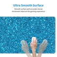 thumbnail image 6 of Disketp Gaming Mouse Pad Blue Glitter Pattern Large Mouse Mat Long Extended Desk Pad Non-Slip Rubber Mice Pads Stitched Edges Thin Pad (11.8x31.5 Inch), 6 of 9