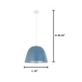 thumbnail image 2 of 204078A-Eglo Lighting-CorettoP - 1 Light Pendant-12.01 Inch Tall and 15.75 Inch Wide-Matte White/Pastel Apricot/Copper Finish, 2 of 7