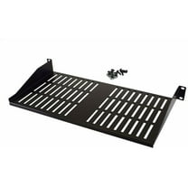 CNAweb 1U 19-Inch Vented Rackmount Shelf for Network Cabinet Rack 9" Deep
