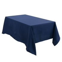 PiccoCasa Tablecloth Dining Table Cover Protector Indoor Navy Blue 55 x 71 Inch