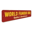 thumbnail image 3 of World Famous BBQ Novelty Decor, Metal Wall Sign - 4x18 Inches, 3 of 4