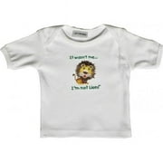 Lil Cub Hub 1WSSTL-612 White Short Sleeve T-Shirt - Lion - 6-12 months
