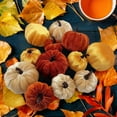thumbnail image 2 of WEGFTDUOP Halloween Decoration Halloween Multi-color Velvet Pumpkin Set Halloween Indoor Outdoor Decoration, 2 of 3