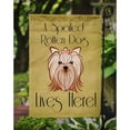 thumbnail image 3 of Yorkie Yorkshire Terrier Spoiled Dog Lives Here Garden Flag, 3 of 3