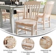 thumbnail image 4 of BizChair School House Back Antique White Wood Restaurant Chair, 4 of 10