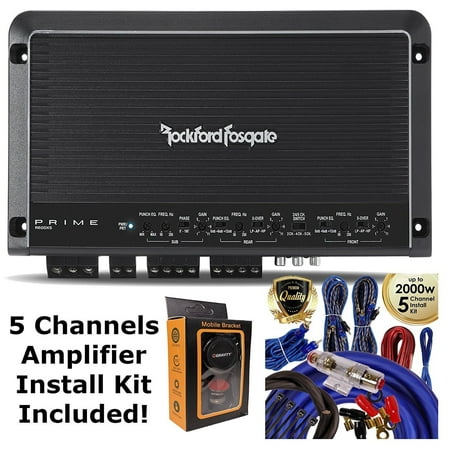 Rockford Fosgate R600X5 Prime 600 Watts 5-Channel Amplifier + 5 Channel Amp (Best 5 Channel Home Theater Amplifier)