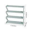 thumbnail image 3 of Clearance! Kbndieu Z Type Shoe Rack, 4-Tier Sturdy & Stackable Shoe Cabinet Shelves, Heavy Duty Shoe Storage Organizer for Closet, Entryway, Garage & Corridor, 3 of 6