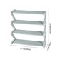 thumbnail image 3 of Rack de zapatos de 4 capas en forma de Z azul, ensamblaje fácil, solución de almacenamiento para el dormitorio, 3 of 6