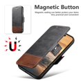 thumbnail image 6 of Dteck Magnetic Wallet Case for iPhone 16, Shockproof PU Leather TPU Wireless Charging Card & Cash Slots Anti-Scratch Rugged Protection Case, Black, 6 of 12