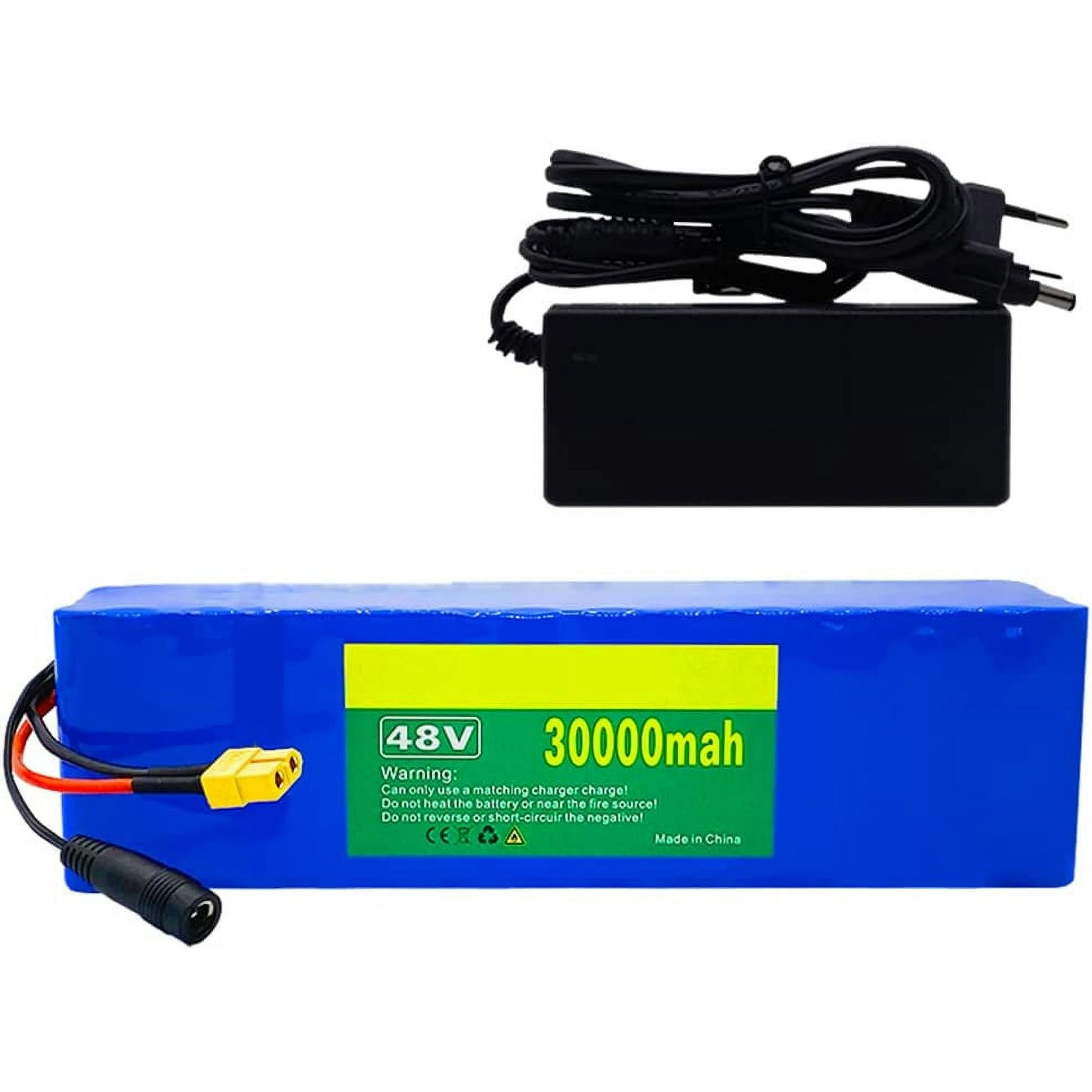 Batterie Lithium Ion 48v Batterie Vélo électrique 48V/52V/60V - 8 à 30AH - Lithium-ion - Pour Moteur 0-1000W - Avec Chargeur Capacité 8ah 30ah