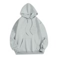 thumbnail image 3 of CIENVNSTG Women's Holiday Fashion Hoodies Y2K Wings Sequin Pattern Glitter Back Design Pullover Tops Casual Comfortable Sweatshirts for Daily Outings and Social Events Light Gray S, 3 of 3