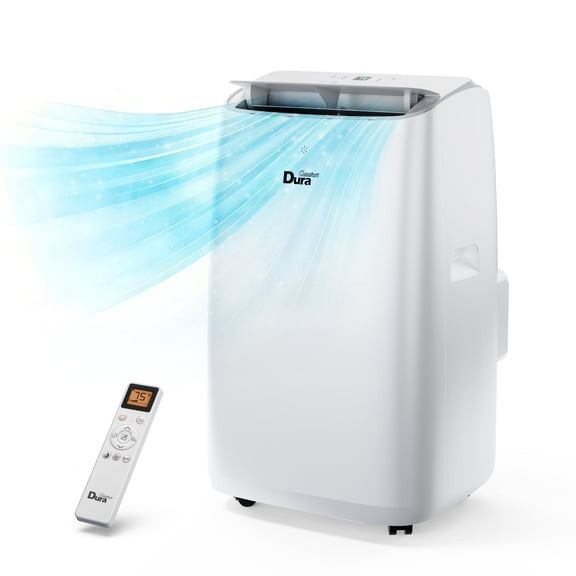 DuraComfort 14,000 BTU Portable Air Conditioner for Large Rooms up to 550 Sq Ft, Quiet Portable AC Unit with Dehumidifier & Fan, Remote Control, Sleep Mode, Easy Window Installation Kit