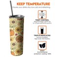 thumbnail image 6 of 20oz Fall Sunflower Pumpkin Skinny Tumblers Stainless Steel Tumbler with Lid and Straw,Vacuum Insulated Double Wall Travel Tumbler Cups with Cleaning Brush for Coffee,Tea, 6 of 6