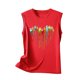 thumbnail image 5 of ICHUANYI Clearance Casual Women's Round Neck Summer Sexy Gradient Print Regular Women's Sleeveless Top(Red, XL) ICHUANYI WER2023080902938, 5 of 5