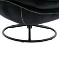Velvet Swivel Accent Chair with Ottoman Set, Modern Lounge Chair with