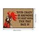 thumbnail image 3 of pstuiky Tapete para puerta con diseño de gallina, tapete grueso antideslizante de estilo inglés, tapete antideslizante para entrada, tapete absorbente para baño y cocina, 3 of 7