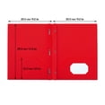 thumbnail image 2 of HOMEIORA Plastic Folders with Pockets and Prongs, 2 Pocket Plastic Folders with Prongs and Brads for School, Home, and Work, 4 Pack - Multicolor, 2 of 8