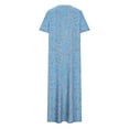 thumbnail image 4 of Staron Robe d'Été pour Femmes en Liquidation à Moins de 10 $ Sans Manches Fendue Robes Chemise d'Été Vacances Ample Hawaïenne Col Rond Robe avec Poches G, 4 of 6