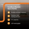 thumbnail image 4 of Open Box Complete CuisineElectric Kettle with Temp Control, Electric Tea Kettle with Stainless-Steel Heating Element, 1.7 Liters, 4 of 9