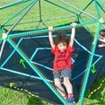thumbnail image 7 of 12 FT Dome Climber, Climbing Dome  with Hammock, Rust & UV Resistant Supporting 1000 LBS for Kids 3-10, Geometric Dome Climber Play Center Outdoor Backyard Play Equipment for Kids, Green& Silver, 7 of 7