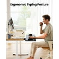 thumbnail image 3 of Keyboard Tray Under Desk, Sliding Keyboard & Mouse Tray with Adjustable Height, Swivel & Tilt, Ergonomic Keyboard Holder for Home Office, Gaming, 24.99” W x 9.84” D, Black,, 3 of 8