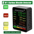 thumbnail image 2 of 6 In 1 Air Quality Monitor Multifunctional Carbon Dioxide Level Ntroller - White, 2 of 6