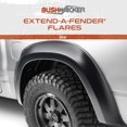thumbnail image 2 of Bushwacker Fender Flare 50036-02 Extend-A-Fender; 1-3/4 Inch Tire Coverage; Matte Black; Dura-Flex 2000 ABS Smooth Plastic; 4-3/4 Inch Flare Height; Set Of 2, 2 of 7