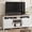 White, variant on 63 Inch TV Stand for Televisions Up to 70 Inches, Rustic Farmhouse Media Console with Height-Height-Customizable Shelves & Cabinet Doors, Entertainment Center for Living Room or Bedroom,Gray