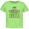 thumbnail image 1 of Always Be Yourself Turtle Green Toddler T-Shirt, 1 of 1