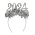 thumbnail image 2 of segolike 2024 Happy New Year Headband Glitter Sequins Hair Hoop Adult Kids Headwear Hair Accessory for Prom Xmas Festival Holiday Gift, 2 of 7