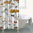 thumbnail image 4 of Pioneer Flower Floral Print Pattern Shower Curtain 36"x72" ,Bathroom Decorative Shower Curtains Set with 12 Hooks,Modern Waterproof Washable Shower Curtain, 4 of 6