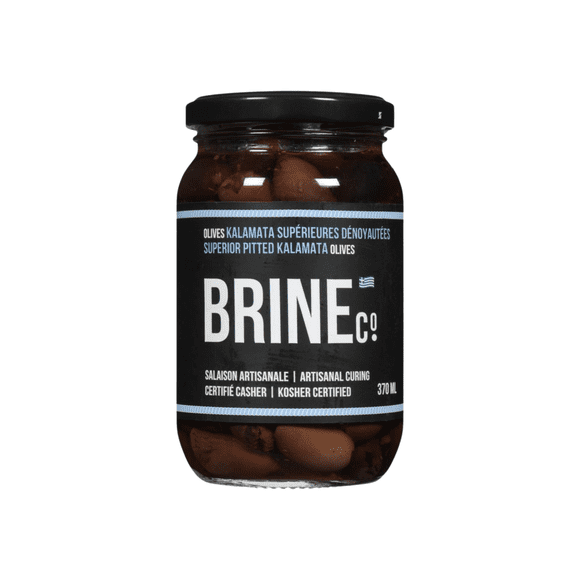Brine Co Olives Kalamata Dénoyautées Bocal 370ML